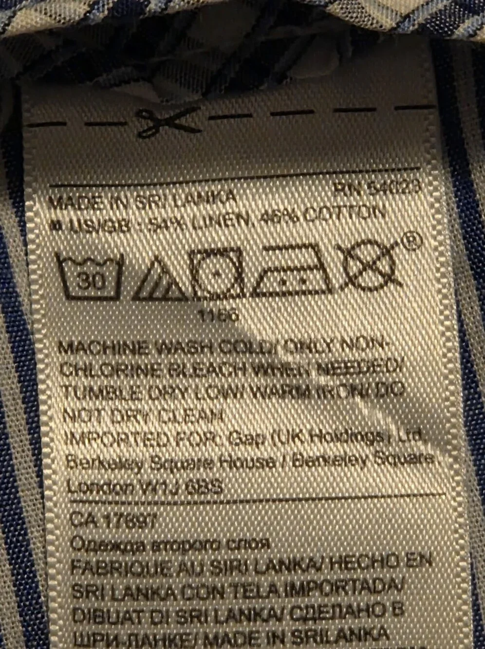 Banana Republic Men's Pants 36x30 Blue Linen Cotton Aiden Fit